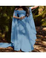 Halloween Long Sleeve Crew Neck Belt Ladies Dress