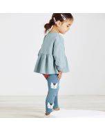 Autumn sweatshirt set for girls long-sleeved cotton set for children