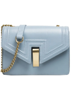 Women Buckle Chain Square Shoulder Bag