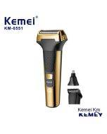 KM-1428 Multifunctional Nose Hair Trimmer 3-in-1 Reciprocating Electric Razor for Men