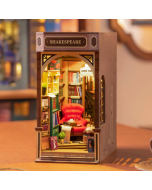 Robotime Rolife New Booknook Bookstore with Light for Grils Housewife Home Decor Easy Assembly Wooden Toys Gifts Presents TGB07