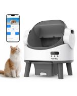 TEENDOW CLB10 Smart Self-Cleaning Litter Box, 8L Capacity, App Control, Anti-Pinch Safety & Odor Control