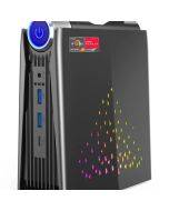 OUVIS AMR5 Mini PC, AMD Ryzen 7 5700U 8 Cores up to 4.3GHz, 16GB DDR4 512GB SSD, HDMI+DP+Type-C 4K 60Hz Triple Display, 4xUSB 3.0 1000Mbps LAN WiFi5 BT4.2, Windows 11 Pro, Auto/Silent Eco/Performance -EU