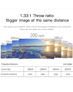 WEJOY Y1 1920x1080P 100 ANSI Lumens LED Smart HD Projector Battery Version, Android 6.0, 1G+16G, European Regulation