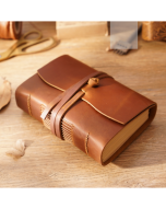 Crazy Horse Cowhide Notebook Thickened Vintage Handbook Diary Organizer