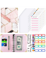 A6 Leather Loose-leaf Budget Book Handbook Notebook