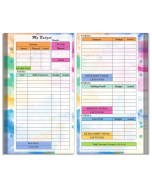 A6 6-hole budget notebook flipbook refills handbook inserts notepad inserts