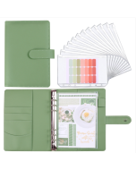 A5 Macaron Notebook PU Loose-leaf Cash Budget Handbook
