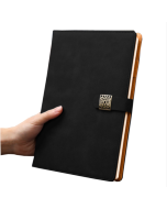 Notebook Business Retro Simple Notebook Office Notepad Black B5 Lambskin Simple Model