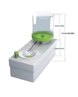 Brush brush cleaner, water circulation brush cleaner, brush washer with water container, 1st generation green