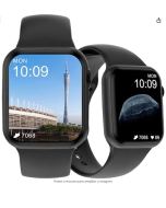 Smartwatch DT100 Relógio Inteligente Bluetooth Chamada Personalizado 1.75" Relógio Dinâmico rosto ip68 à prova d água Smartwatch masculino feminino relógio w26 AG STORE (COR PRETO)
