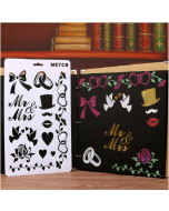 2 pieces of a sale Children's painting theme templates ruler tools skeleton drawing board pattern random delivery