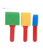 2 sets of sale sponge painting brush children's art painting stamp tools (3 pieces / set sheet brush)