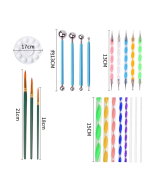 26 Piece Mandala Tools Paint Stick Stippling Brush Paintbrush Painting Tools