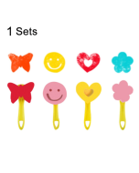 1 set to sell sponge painting brush children's art painting stamp tools, style random delivery (4 yellow handle)