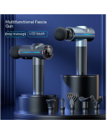 20-speed touch screen LCD fascia gun multifunctional high-frequency vibration massage gun muscle massager with 6 massage heads, national standard