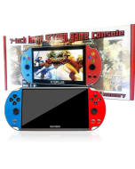 X12 Plus Console de videogame de 7 polegadas integrado para 1000 jogos Joystick portátil de 16 GB Controlador de jogo Spupport AV Ou ut TF Card Music E-book-pekdi