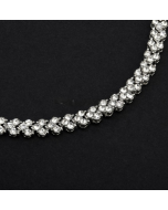 Exquisite luxury Roman crystal necklace simple diamond bracelet