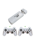 Hanhibr Y6 2.4G Wireless Game TV Stick Retro Game Console 4K 60fps HDMI-Compatible Output Bulit-in 10000 Games Support 40+ Gaming Emulators Portable Video Game Console with the Dual Gamepad Handle 64G