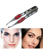 LED eyebrow clip with light, eyebrow tweezers, four-hole eyebrow pliers, makeup eyebrow clip, stainless steel beauty tools