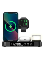 New three-in-one wireless charger multi-function clock 25W wireless charging suitable fast charging