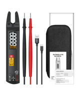 THE BSIDE U1 Digital Clamp Multimeter, Electric Tester Pen, Bright LED Flashlight, DC AC 100A Pliers, T-RMS Current