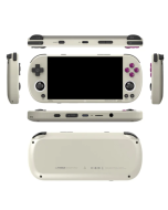 TRIMUI Smart Pro Game Console with 128GB TF Card, 4.96in 720P IPS Screen, Linux OS, 1GB RAM/8GB Storage, 5 Hours Playtime - Grey