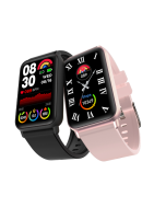 T98 1.57 inch bluetooth Call Non-invasive Blood Glucose Heart Rate Blood Pressure SpO2 Monitor Multi-sport Modes Music Playback IP68 Waterproof Smart Watch - Black