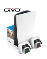 OIVO PS5 host multi-functional fan cooling base white PS5 handle dual charging storage disc rack