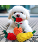 Pet Dog Toy Supplies Knot Toys Bite Resistant Grinding Toys Fruit Orange Pear Strawberry Knot Dog Toys