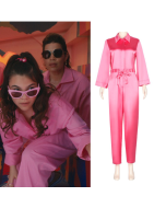 Barbie live-action movie cos clothes Barbie cheerleader cosplay clothing peach loose casual jumpsuit