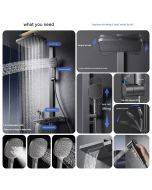 ARROW Thermostatic Shower Set Home Bathroom Pressurized Shower System with Piano-Key Controls