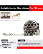 Stainless Steel Anti-corrosion Retractable Metric Ruler