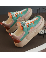 Women's Colorblock Thick Sole Walking Shoes