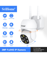 Outdoor Surveillance Camera: SriHome IP66 360 2MP HD WIFI