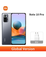 Global ROM Xiaomi Redmi Note 10 Pro 256GB Dimensity 1100 Octa Core 120Hz 6.6" FHD Display 108MP Camera 5000mAh Cellphone