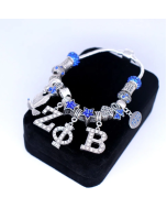 Graduate School Society Club Souvenir Dove 1920 Zeta Phi Beta Charm Snake Chain Sorority Bracelet Big Hole European Bead Jewelry