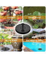 Solar Fountain with Colorful LED Lights - 50% OFF