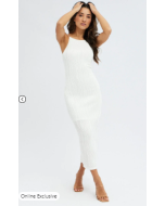 White Maxi Dress Sleeveless Bodycon