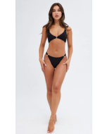 Bikini Set with Elegant Black Ring Embellishments