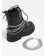2pcs Chain Design Shoe Decoration