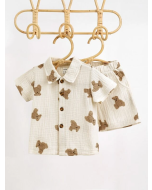 Baby Cartoon Graphic Shirt & Shorts