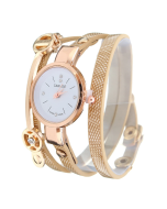NO.1 Dress Quartz Watch: Fashion PU Leather Strap with Crystal Dial