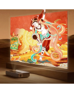 FENGMI Formovie 4K Iaser Projector T1 ALPD RGB+ Panchromatic 2800 ANSI Lumens 5G WIFI MEMC Automatically Eletric Focus Keystone Correction 3+64GB WIFI FENG OS 10.7Billion Color Display Home Cinema