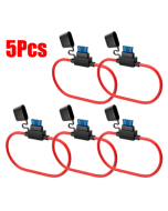 10Pcs In Line Car Mini Blade Adapter Fuse Holder Splash-proof for 12V 30A Wire Cutoff Switch Socket Damp Proof Splash-color2