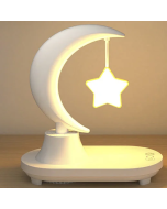 Modern ABS Moon Shape Bluetooth Speaker Night Light LED Table Lamp