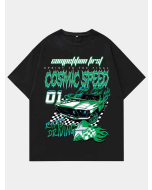 Street Life Guys Car Print Tee by ROMWE