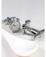 Men Clock Design Cufflink