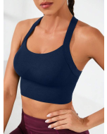 Sporty Tank Top with Stylish Criss Cross Back Design