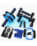 Resistance Bands Push Up Stand Bar Abdominal Wheel AB Ro ller